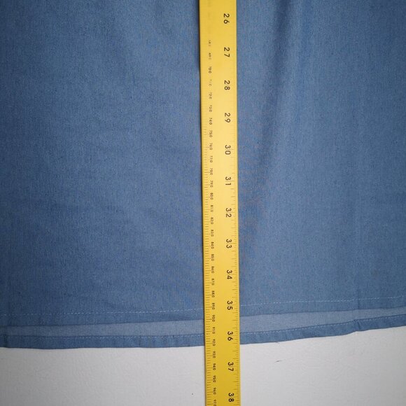 Unbranded Ladies Size XL Lightweight Blue Dress with Crochet Lace - Picture 7 of 7